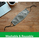 3M RFM1003 Daily Face Masks Washable Cotton, Gray, 3/Pack