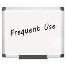 MasterVision Value Lacquered Steel Magnetic Dry Erase Board, 24 x 36, White, Aluminum Frame (MA0307170)