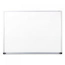 Universal Dry Erase Board, Melamine, 48 x 36, Satin-Finished Aluminum Frame (43624)
