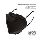 Black Protective Earloop KN95 Mask Disposable Particulate Mask- GB2626-2019