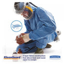 KleenGuard A60 Elastic-Cuff, Ankle & Back Coveralls, Blue, 2X-Large, 24/Case (45005)